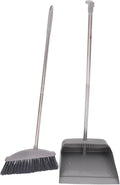 1Set Long Handle Broom and Dustpan for Home Soft Bristles Cleaning Accessories Durable and Ergonomic Design for Effortless Floor Sweeping
