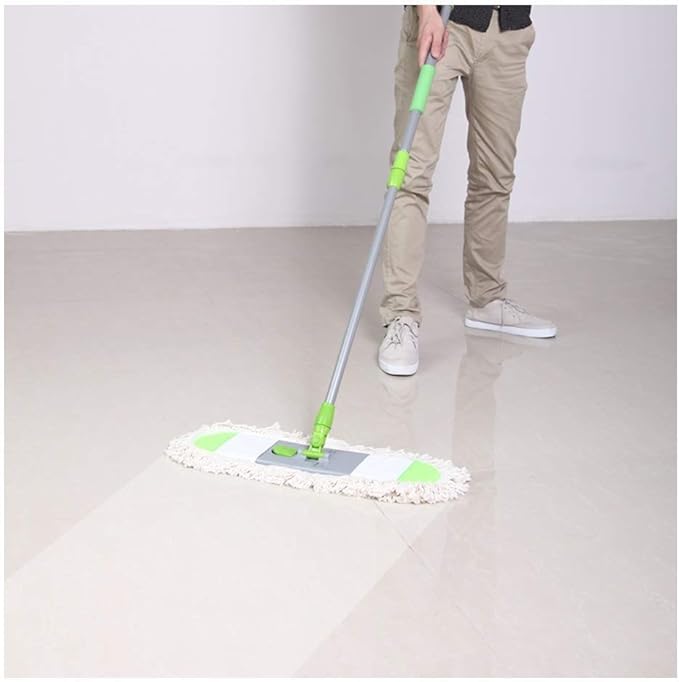 Mop - Hardwood Floor Mop with Washable PadsRotation Dust Flat Mop with Long Stainless Steel Handle for Home Office Floor Cleaning