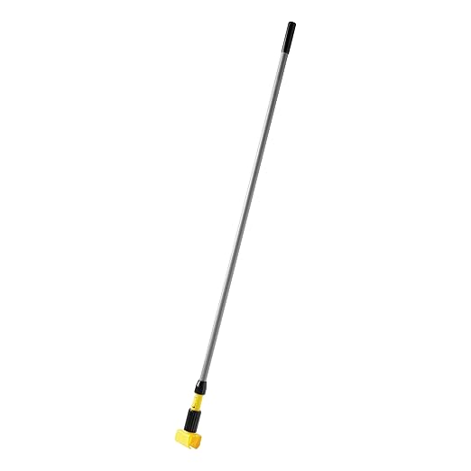 Rubbermaid Commercial Products Gripper 60 Fiberglass Wet Mop Handle Gray for Professional/Industrial Floor Cleaning Compatible with 5 Headband Mops