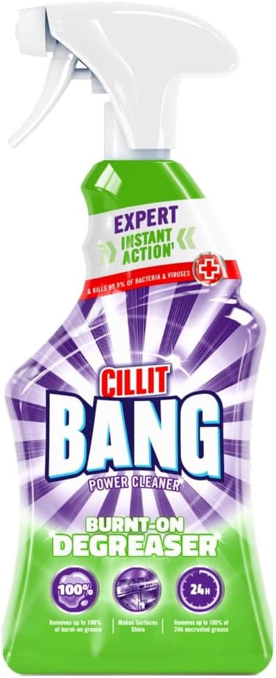 Cillit Bang Burnt On Degreaser l Removes Food Stains Dirt &amp Grease l Size: 750ml (1 x 750ml)