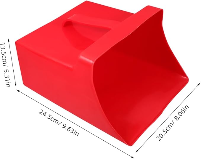OUNONA Handheld Plastic Dustpan 9.65X8.07X5.31 Inches Lightweight Scoop Garbage Shovel for Home and Outdoor Cleaning