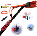 Glass Cleaning Brush Home Water Fed Telescopic Pole Kit Solar Panel Brush Rotating for Photovoltaic PanelSolar Panel Cleaning Brush with Extension Pole 3.6M -11M Window Cleaning Pole Water/