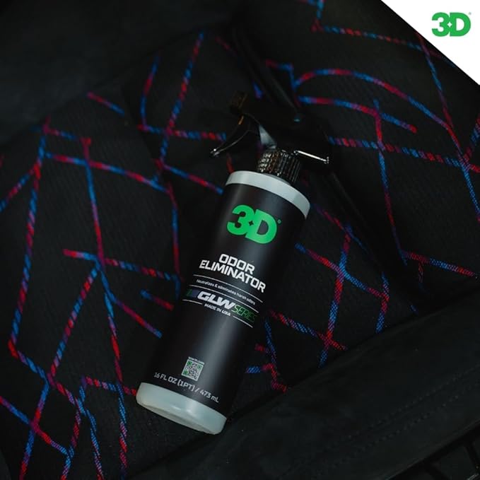 3D Odor Eliminator GLW Series | Ultra Powerful Air Freshener | Long Lasting Odor Relief | Neutralizes Unwanted Smells | Fresh Scent | DIY Car Detailing (64 Oz) (64 Oz)