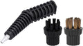 Nozzel Brush and Brass Nylon Brush Head Set Compatible with for Steam Mop Replacement Accessories