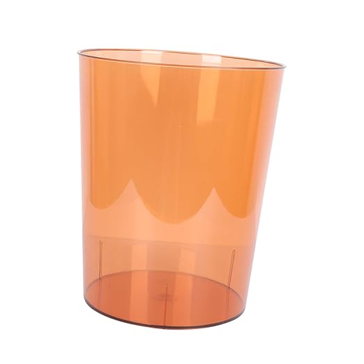 Creative Transparent Flower Bucket Multifunctional Trash Can Home Wastebasket Decorative Holder for Office Bedroom with Elegant Simple Design
