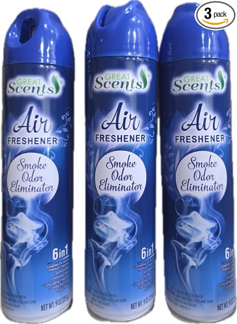 Smoke Odor Eliminator~ Air Freshener- 3pk Total 27ozs
