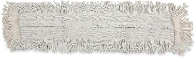 B260310 Boardwalk Disposable Dust Mop Head with Sewn Center Fringe - Cotton &amp Synthetic - 36 x 5 in. - White