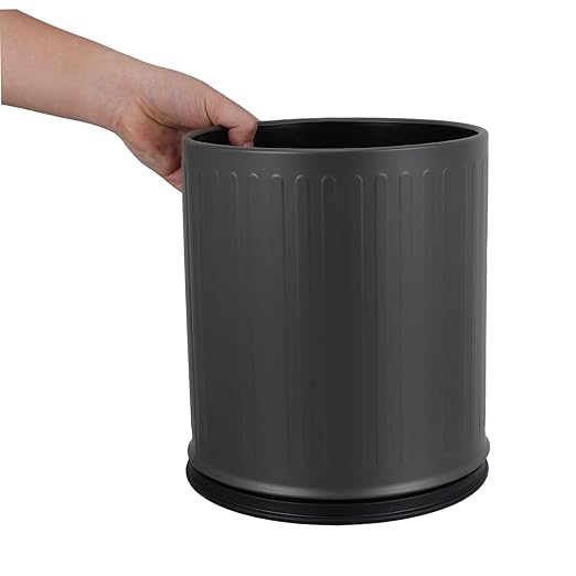 Healifty Double Open Top Trash Can Large Capacity Bathroom Wastebasket for Bedroom Office Kitchen Space-Saving Modern Design