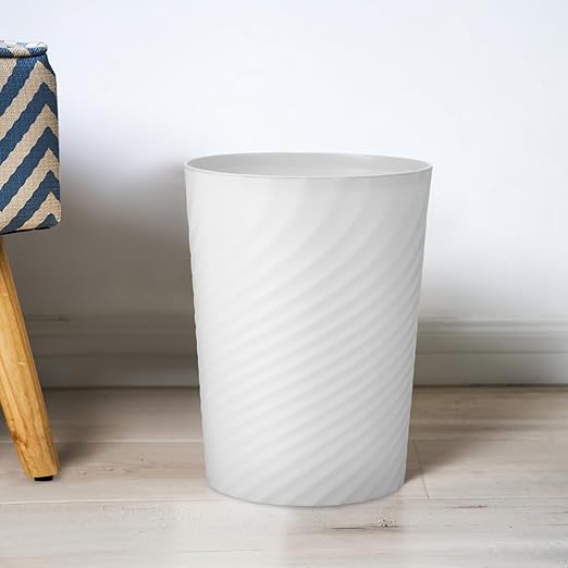 Large Capacity Office Trash Can Plastic Wastebasket for Desk Open Top Garbage Bin for Kitchen Bathroom Bedroom Easy to Clean and Convenient Waste Container