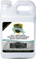 Natural Armor Enzyme Drain Maintainer - Quart Drain Cleaner with Natural Enzyme Power to Prevent Buildup &amp Odors - Safe for Sinks Showers Grease Traps &amp Septic - Non-Toxic Formula 2.5 Gallo