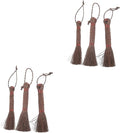 6pcs Handheld Bonsai Planter Cleaning Brush Palm Fiber Broom Multi-Function Garden Pot Scrub Brush for Easy Clean