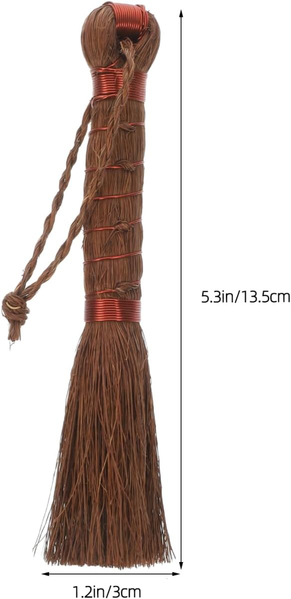 Bonsai Brush Handheld Gardening Brush Palm Fiber Cleaning for Planter Washing Indoor Outdoor Garden Care 5.31X1.18 Inch