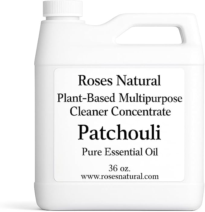 Multipurpose Cleaner Concentrate 36 oz | Plant-Based Non-Toxic Biodegradable | Streak-Free Cleaning for Kitchen Bathroom Glass &amp Floors (Patchouli)
