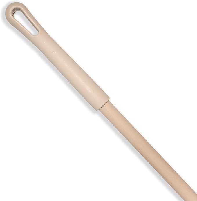 SPARTA Fiberglass Broomstick Replacement Broom Handle with Acme Threaded Tip for Industrial Cleaning Tools Fiberglass 60 Inches Tan (Pack of 12)
