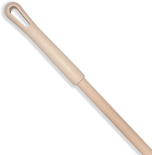 SPARTA 41225EC25 Fiberglass Broom Handle Mop Handle Replacement Handle With Acme Threaded Tip For Commercial Cleaning 48 Inches Tan
