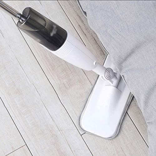 JSEIAJB Water Spray Mop Sweeper Rod Carbon Fiber dust Cloth 360 Rotating Cleaning Cloth 350ml Tank