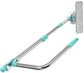 Double-Sided Window Cleaner-Detachable Telescopic U Shaped Professional Window Cleaning Tool Flexible Outside Double-Sided Glass Cleaner Kit