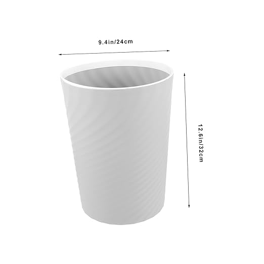Press Ring Trash Can Bedroom Desk Wastebasket Office Bathroom Waste Bin
