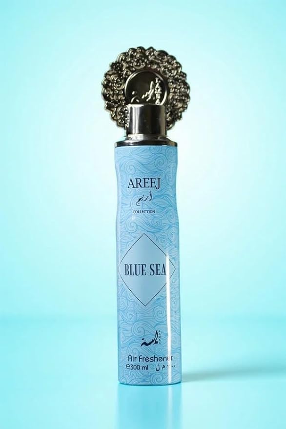 Middle Eastern Luxury Air Freshener | AREEJ COLLECTION | Premium Home &amp Car Fragrance (Blue Sea - Clean)