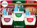 F.e.b.r.e.z.e Plug Variety 0.87 oz. Automatic Air Freshener Refill (3) (Cranberry Crumble White Pine and Cinnamon Apples)