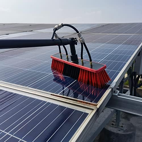 Glass Cleaning Brush Home Water Fed Telescopic Pole Kit Solar Panel Brush Rotating for Photovoltaic PanelPhotovoltaic Cleaner Window Cleaning Pole 3.6m 10.8m Telescopic Extension Pole Squee