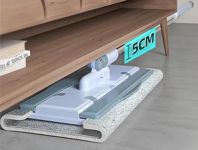 Flat Mop Household Wooden Board Ceramic Tile Lazy  Cloth Clip Type Water Absorbing and Removing  Floor Mopping