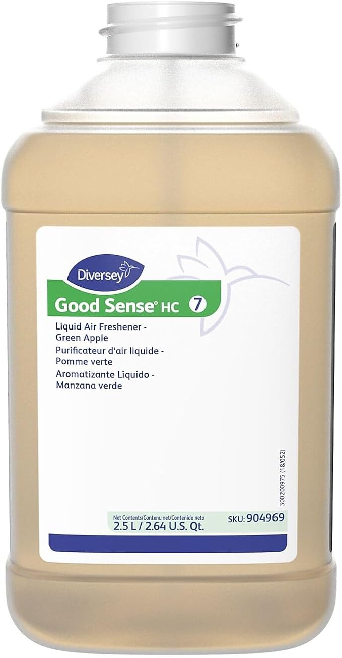 Good Sense HC Air Freshener for Diversey J-Fill Green Apple 2.5 L / 2.64 U.S. Qt. 2/Carton (904969)