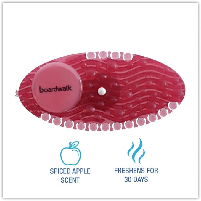 Boardwalk CURVESAP Curve Air Freshener Spiced Apple Red 10/Box