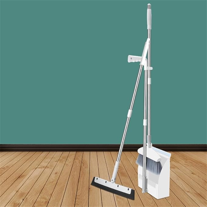 Standable Folding Broom Dustpan Set Combination Household Plastic Magic Sweeper Wiper