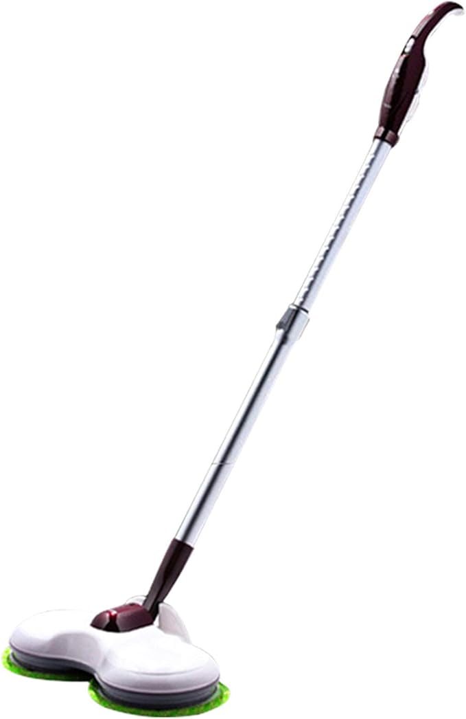 Electric Rotating Mop Cleaner Vertical Multi-Purpose All-in-One Carpet Floor Mop Electric Hand-Held Cleaner Suitable for All Types of Floors White