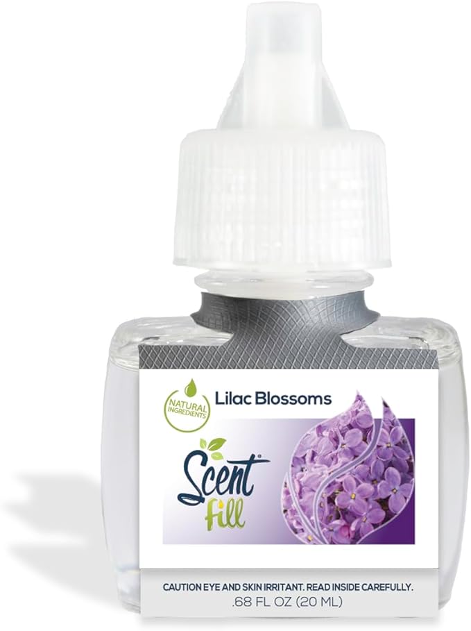 Scent Fill Lilac Blossoms Plug in Air Freshener 4 Scented Oil Refills