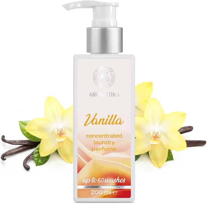 Concentrated Laundry Perfume Vanilla 200ml - Liquid Laundry Fragrance - Laundry Scent Booster - Linen Freshener - Washing Fragrance - Sweet and Long Lasting Scent