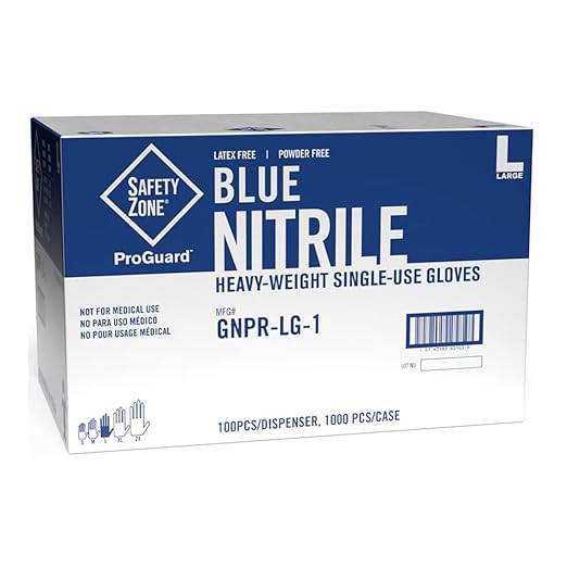Safety Zone GNPR-SM-1 Powder Free Glove 6 mil S Nitrile (Pack of 1000)