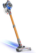KIKETECH Cordless Vacuum Cleaner 8 in 1 Vacuum Cleaners1.7 L Dust Cup Rechargeable Vacuum Pet for Hair Carpet Hardfloor (Blue)