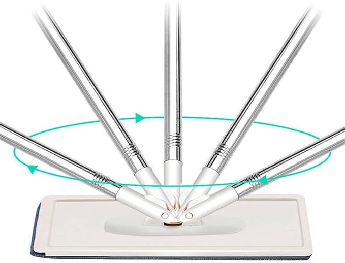Hands-Free Flat Mop Dry and Wet Cleaning A Rotating for Household Use