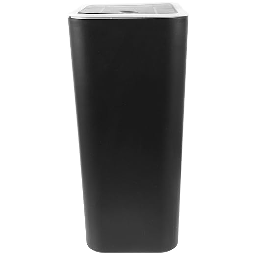 NUOBESTY Plastic Trash Can with Press Lid Removable Wastebasket for Bathroom Bedroom Kitchen Compact Lightweight Garbage Bin with Smooth Finish Modern Household Trash Container for Use
