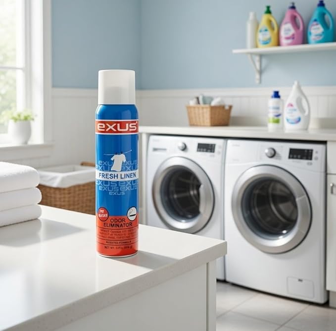 Exus Odor Eliminator &amp Air Freshener Spray For Strong Odor Use for house car bathrooms Kitchen office. Strong Air freshener can eliminate ANY SMELL -3.0 Oz. (3 Pack - 9.0 Oz.) (Black Edition)