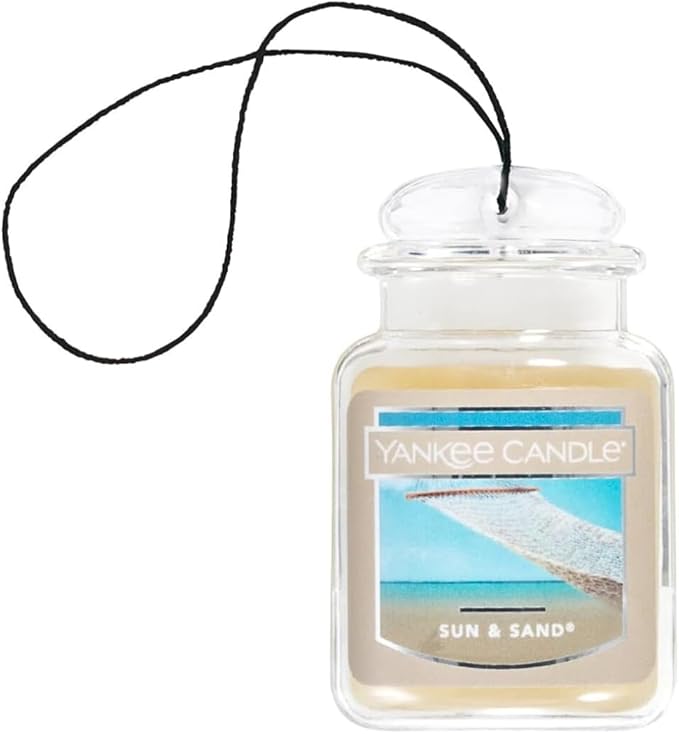 Yankee Candle Car Air Fresheners Island Drive Variety Pack1 Bayside Cedar 1 Coconut Beach 1 Iced Berry Lemonade 1 Ocean Air 1 Pink Sands and 1 Sun &amp Sand 0.96 OZ (Pack of 6)