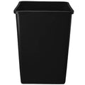 PRO&ampFamily 140 Qt. / 35 Gallon / 132 Liters Black Square Trash Can. Trash Bin Kitchen Garbage Can Waste Basket Recycle Bin