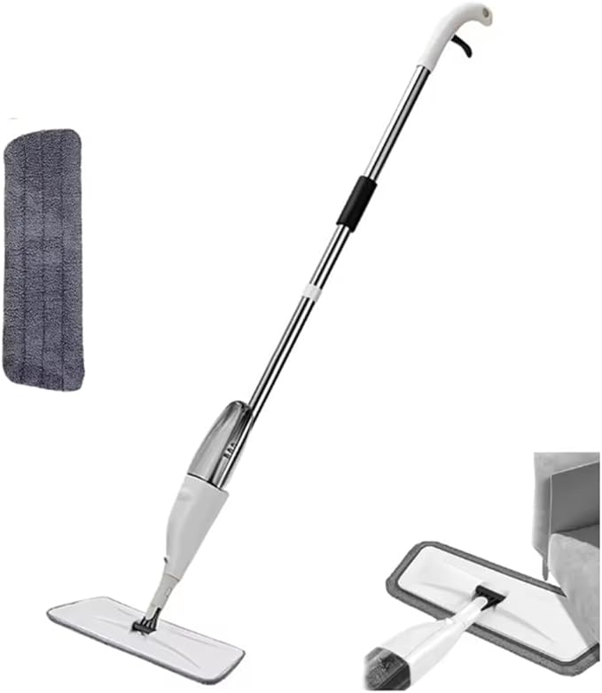 New Spray Mop Broom Set with Reusable Microfiber Pads Rotating Dry &amp Wet Household Flat Mops for Cleaning Home Floor Tool