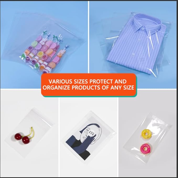 iMailer - 1000 Pcs - 5 x 7 Resealable Cellophane Bags- Self Sealing Clear Cello Bags for A2 A4 A6 Cards &amp Envelopes Photo Prints Candies