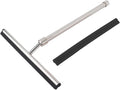 SIXRUN Stainless Steel Glass Wiper Extendable Handle Window Cleaner with Flexible Silicone Scraper for Bathroom Mirror Kitchen Car Glass