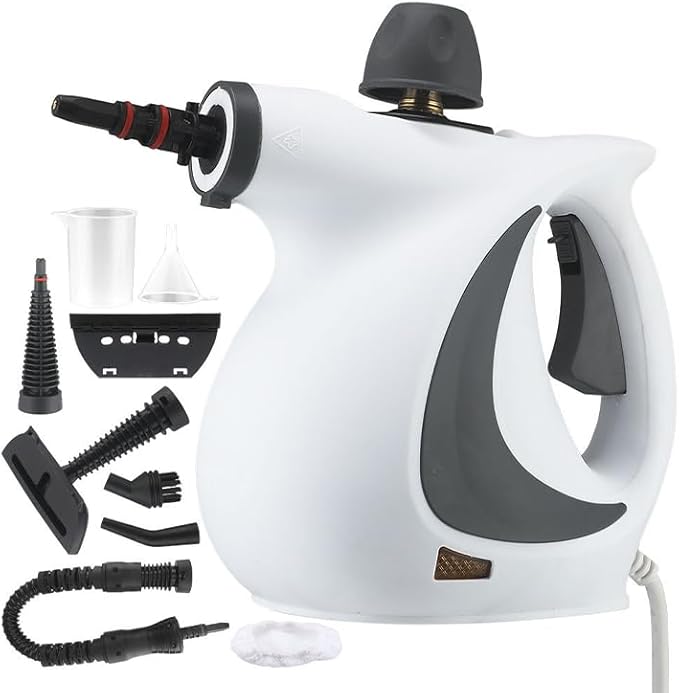 Multi-Surface Natural Steam CleanerPower Washerwith 1 Set Accessories Multi-Purpose Steamer for Home Use Steamer for Cleaning Floor Grout and CarWasher (1 set)