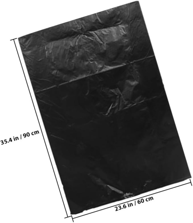 Operitacx Heavy Duty Large Trash Bags 50pcs 60x90in Plastic Garbage Bags for Kitchen and Commercial Use Contractor Trash Can Liners for Office and Outdoor Waste Disposal