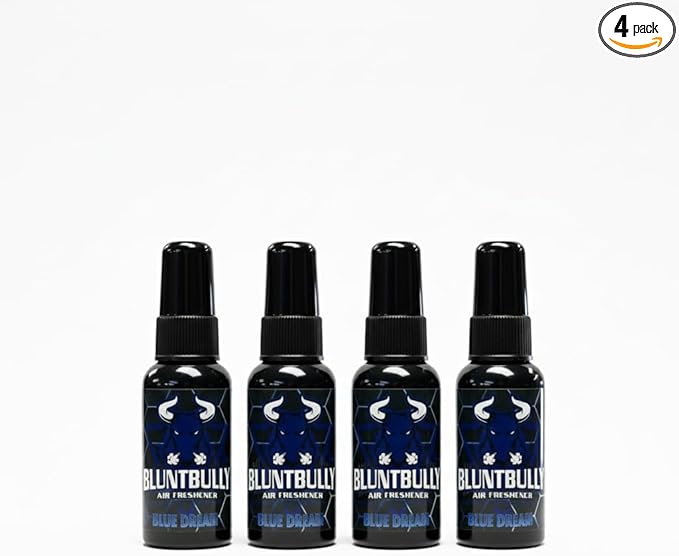 Blunt Bully Air Freshener (Blue Dream) (4 Pack) Premium Oil Based Air Freshener Spray. Long-Lasting Room Bathroom Office &amp Car Scent | Eliminates Odors from Smoke Pets &amp More