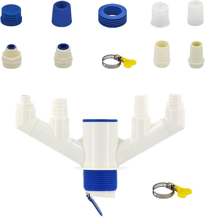 Versatile Kitchen Sink Plumbing Set With 3 Not Odor Trapping Versatile Kitchen Sink Drain Pipe ABS For Busy Kitchens