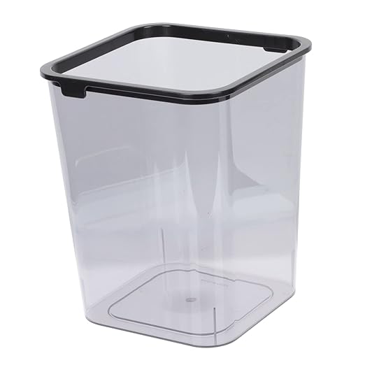 Square Trash Can 8 Gallon Waste Bin Plastic Wastebasket for Bedroom Bathroom and Office Use
