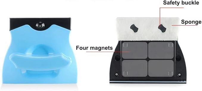 Glass Cleaning Tools Double-Sided Window Cleaner Glass Wiper Magnetic Cleaning Tools for High-Rise Double Car Glazed Thickness 15-40Mm30~40mm