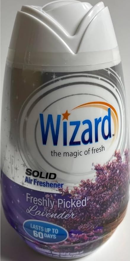 Wizard The Magic of Fresh gel Air Freshener solid air freshener 7.8 oz freshly picked lavender (Pack of 12)