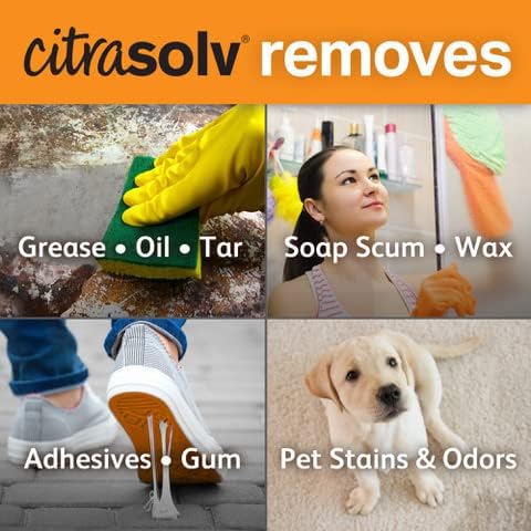 Citra Solv &amp Air Scense | Special Bundle | Concentrated Cleaner &amp Degreaser 32 oz| Essential Oil Air Freshener Orange 4 PK| Household Cleaner Non-Aerosol | Valencia Orange Oil